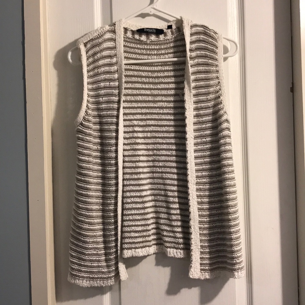 Striped sweater vest